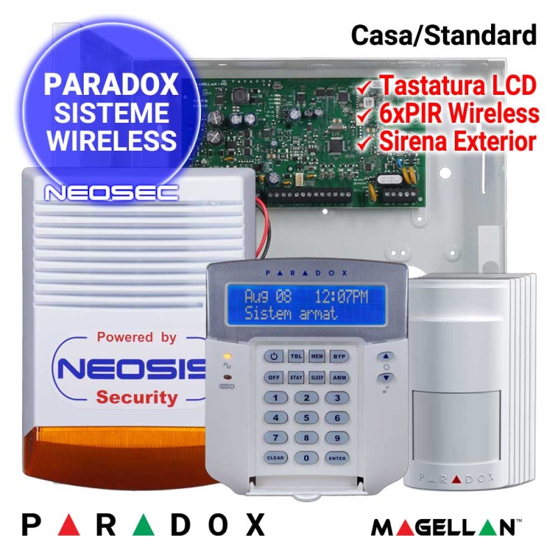 mate pasta bow Sistem alarma casa wireless Paradox Magellan MG5050+ Plus - Neosec.ro