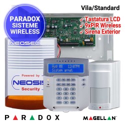 Sistem alarma radio pentru vila - PARADOX STANDARD