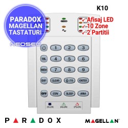 PARADOX Magellan K10 - tastatura LED 10 zone cablata