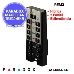 PARADOX Magellan REM3 - suporta comanda pentru 2 partitii