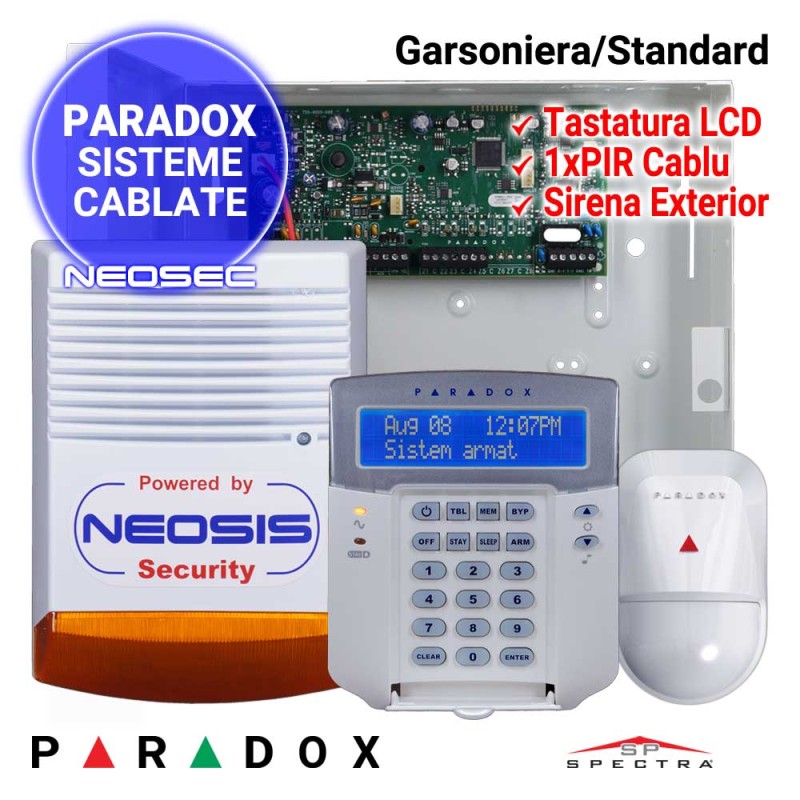 Sistem de alarma pentru garsoniera - PARADOX Standard