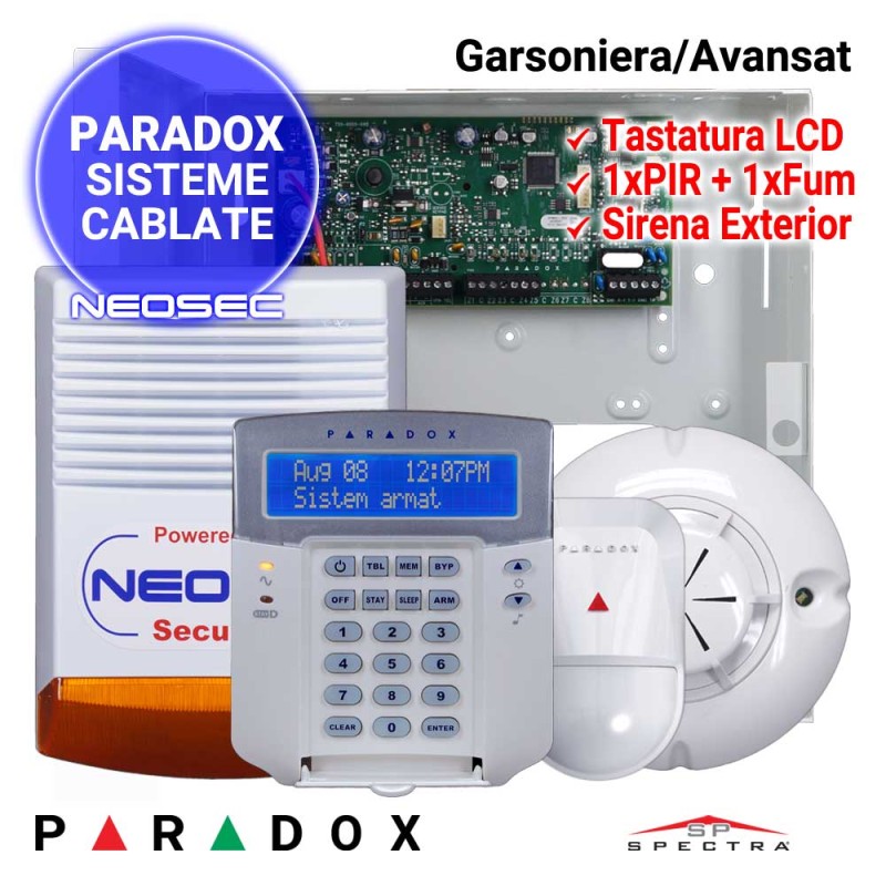 Sistem de alarma pentru garsoniera - PARADOX Avansat