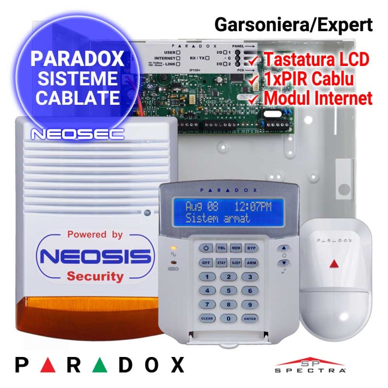 Sistem de alarma pentru garsoniera - PARADOX Expert