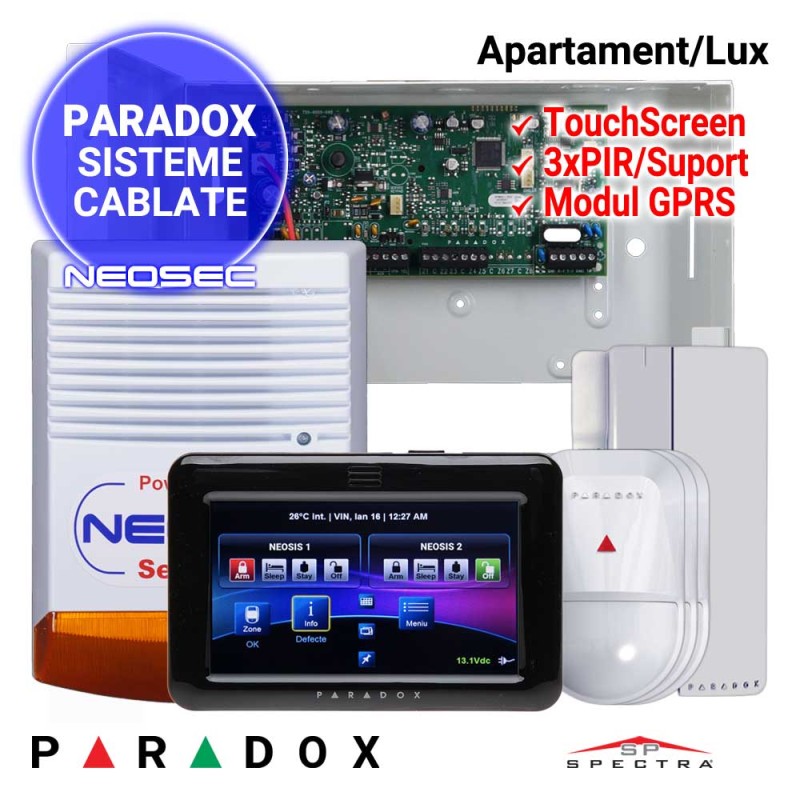 Sistem alarma pentru apartament - PARADOX Lux