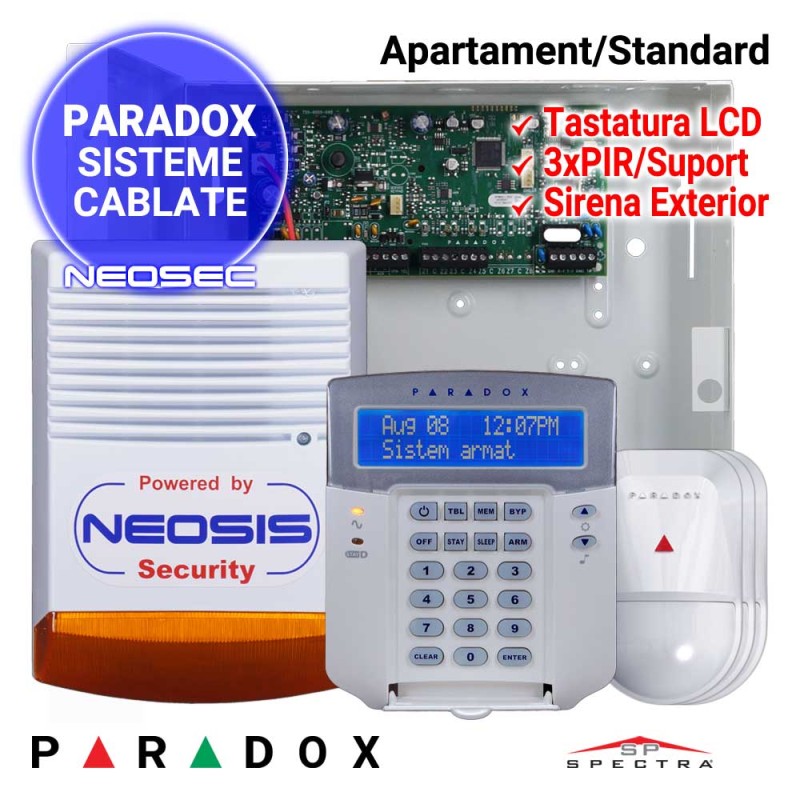 Sistem alarma pentru apartament - PARADOX Standard