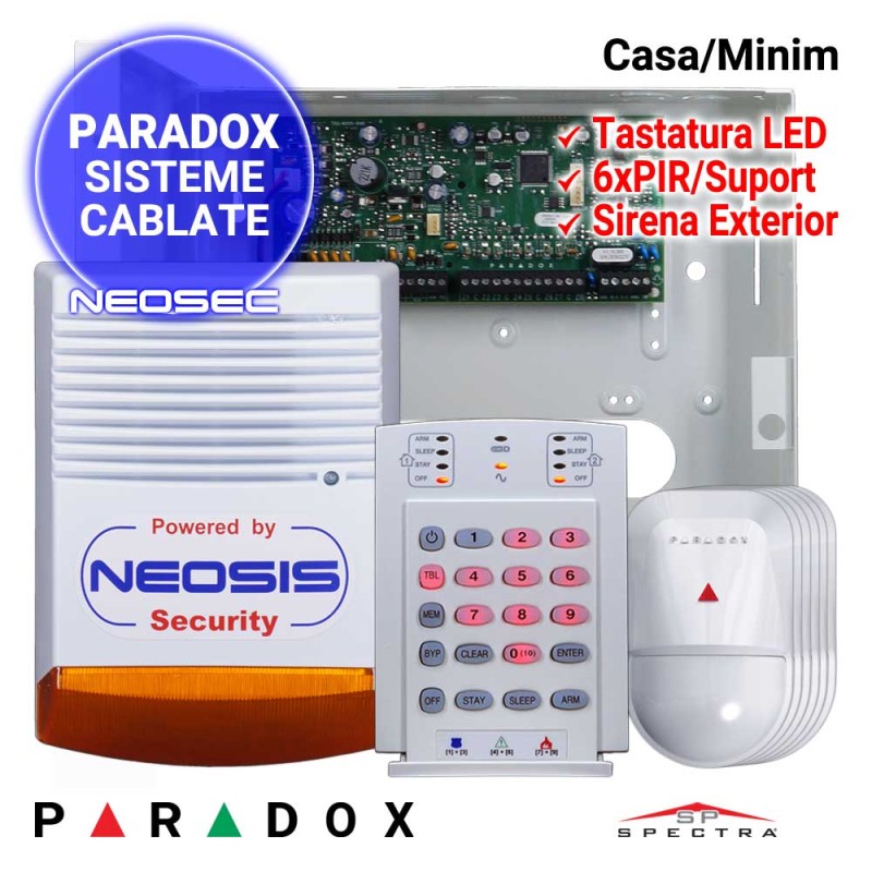Sistem de alarma pentru casa - PARADOX Minim