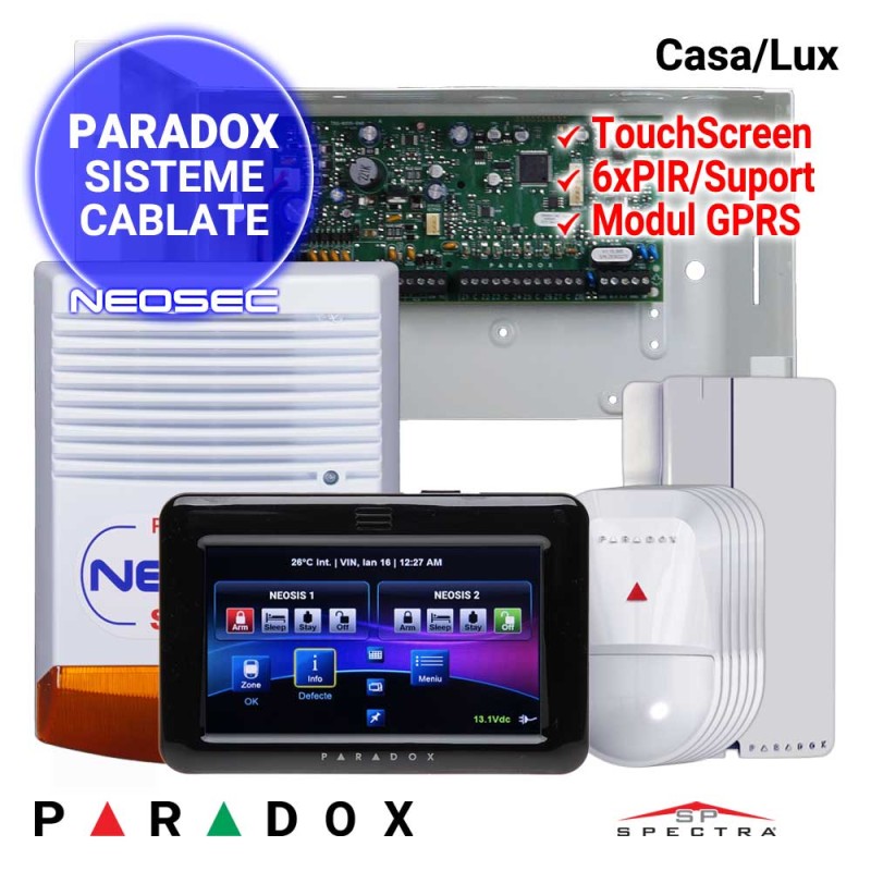 Sistem de alarma pentru casa - PARADOX Lux
