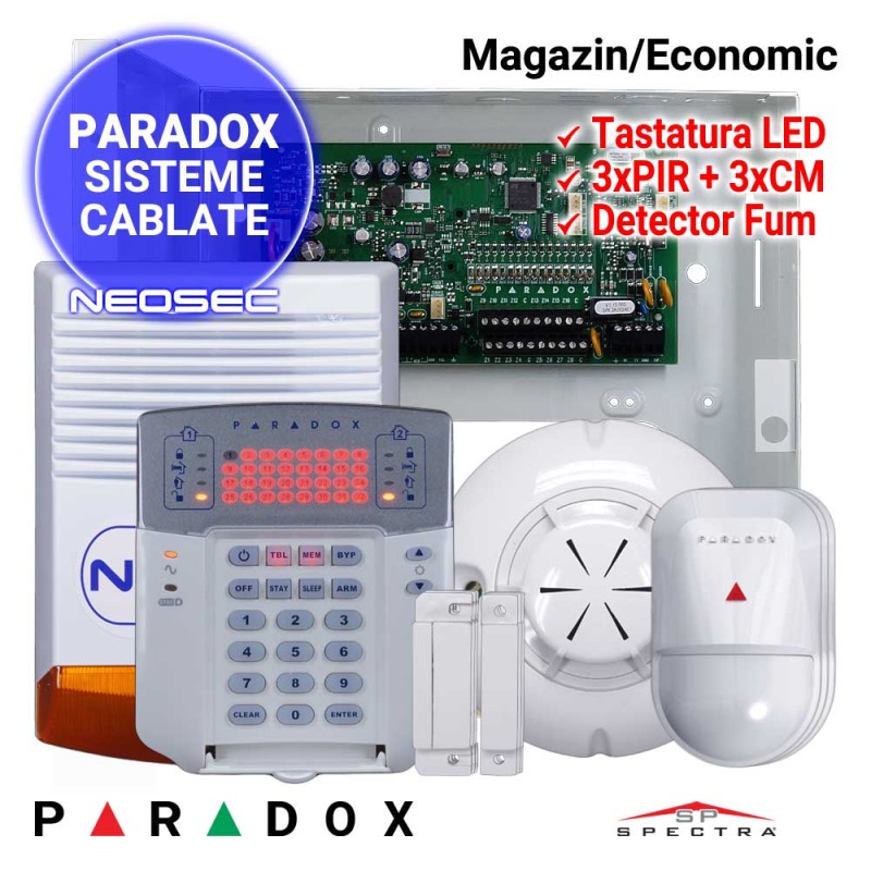 Sistem de alarma pentru magazin - PARADOX Economic