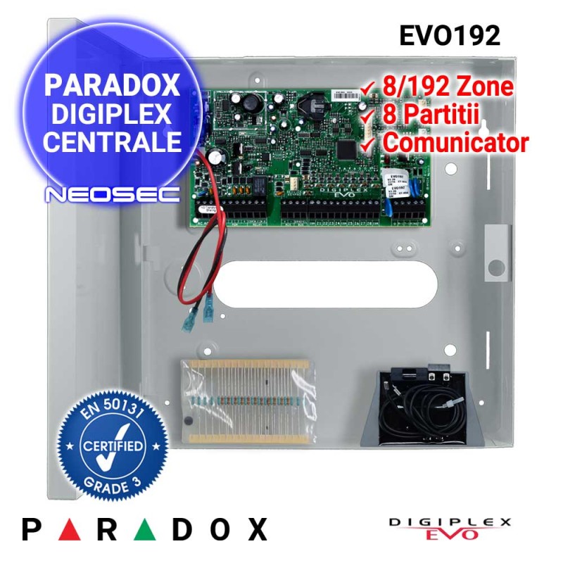 PARADOX Digiplex EVO192 - centrala alarma 8/192 zone