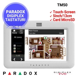 PARADOX Digiplex TM50 - rama alba sau neagra