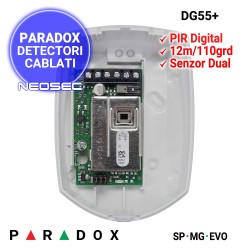 PARADOX DG55+ - detector de miscare , instalare la interior