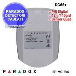 PARADOX DG65+ detector de miscare Grad 2 securitate, EN50131