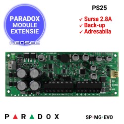 PARADOX PS25 - modul sursa alimentare 2.8A cu backup
